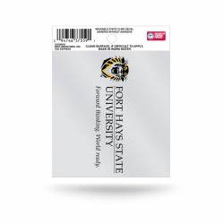 Fort Hays State University Tigers Script Logo - Static Cling