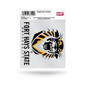 Fort Hays State University Tigers Script Logo - Static Cling