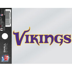 Minnesota Vikings Logo with Wordmark Static Cling Sticker NEW!! Window –  Hub City Sports