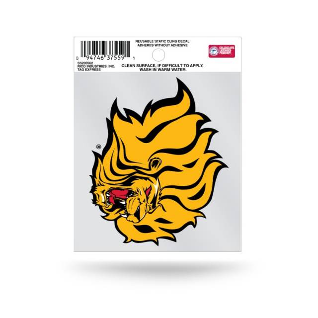 University Of Arkansas Pine Bluff Golden Lions Logo Static Cling At Sticker Shoppe