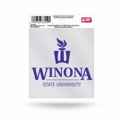 Winona State University Warriors Logo - Static Cling