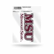 Missouri State University Bears Script Logo - Static Cling