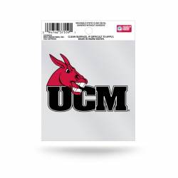 University Of Central Missouri Mules Script Logo - Static Cling