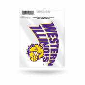 Western Illinois University Leathernecks Script Logo - Static Cling