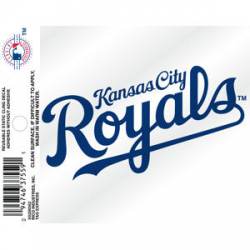 Kansas City Royals Script Logo - Static Cling