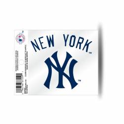 New York Yankees Curved Text - Static Cling