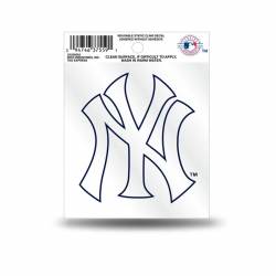 New York Yankees Blue Outline Logo - Static Cling