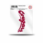 Washington State University Cougars Script Logo - Static Cling