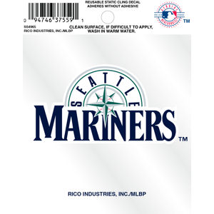 Seattle Mariners Script Logo - Static Cling at Sticker Shoppe