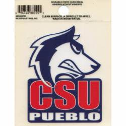 Colorado State University Pueblo ThunderWolves Logo - Static Cling