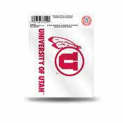 University Of Utah Utes Script Logo - Static Cling