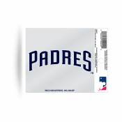 San Diego Padres Script Logo - Static Cling