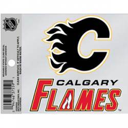 Calgary Flames Script Logo - Static Cling