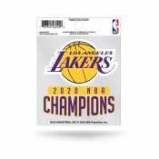 Los Angeles Lakers 2020 NBA Champions - Static Cling