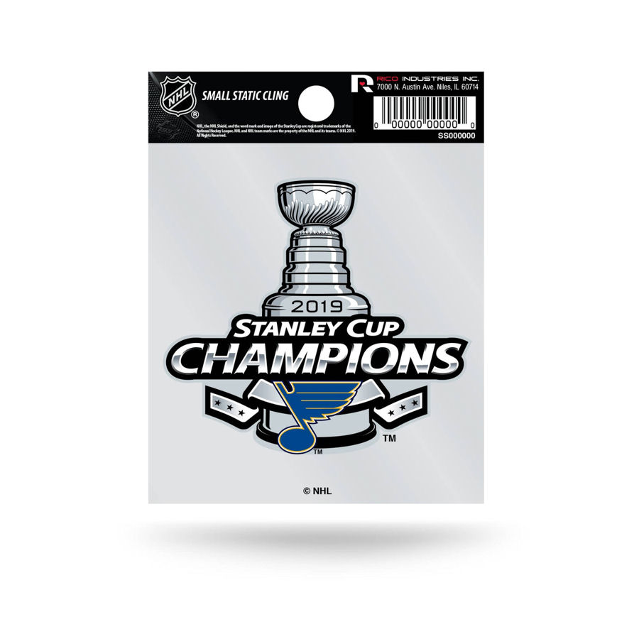 St. Louis Blues 2019 Stanley Cup Champions - Static Cling at Sticker Shoppe