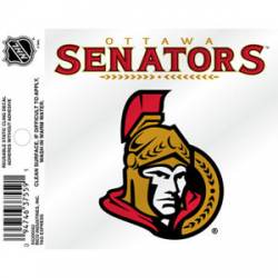 Ottawa Senators Script Logo - Static Cling