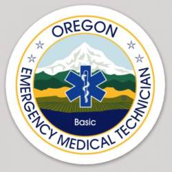 Oregon State Emergency Medical Technician Basic - Vinyl Sticker