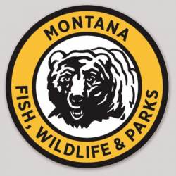 Montana Fish Wildlife & Parks Logo - Vinyl Sticker