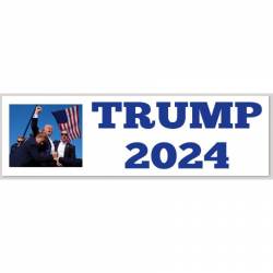 Donald Trump 2024 Fist Bump - Bumper Sticker