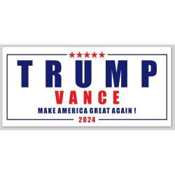 Donald Trump J.D. Vance 2024 White - Bumper Sticker