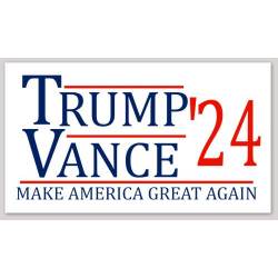 Trump Vance 2024 White - Bumper Sticker