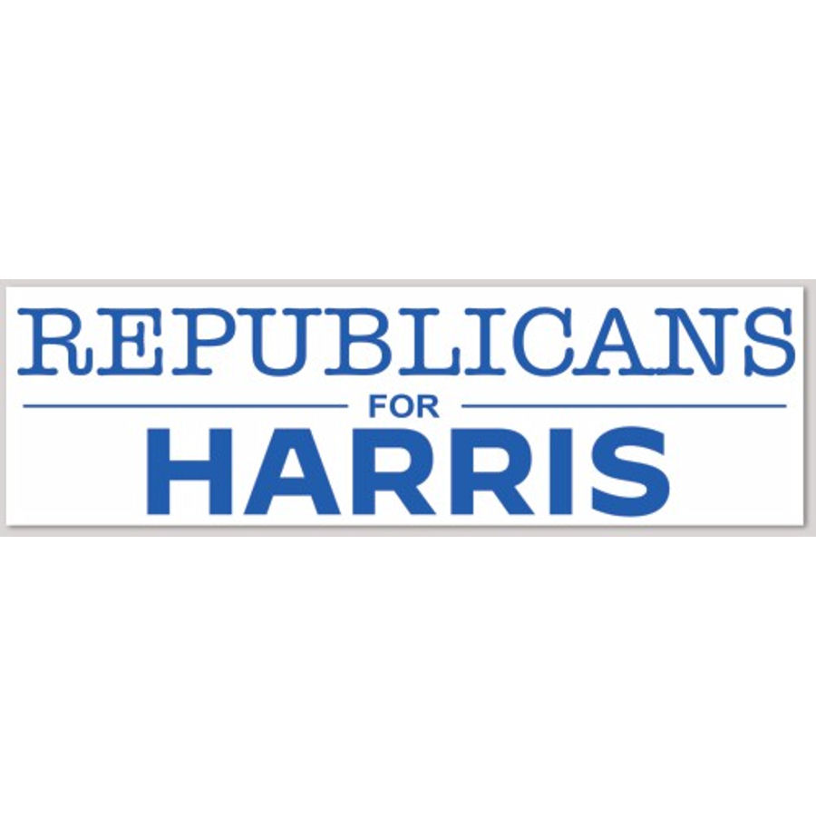 Republicans For Harris - Bumper Sticker At Sticker Shoppe