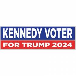 Kennedy Voter For Trump 2024 - Bumper Sticker