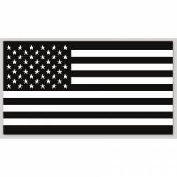 Black & White American Flag - Vinyl Sticker