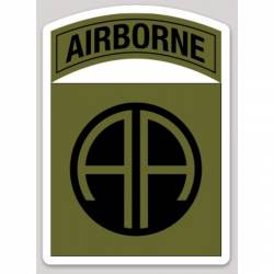 United States Army 82nd Airborne Division Subdued Logo - Vinyl Sticker