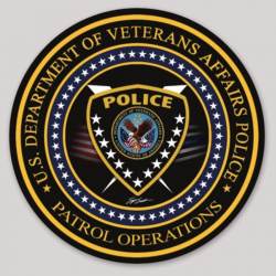 Veterans Affairs Police VA Patrol Operations - Vinyl Sticker