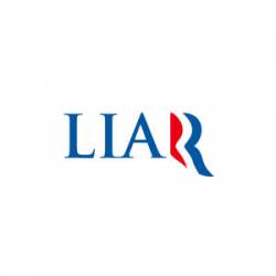 Liar Anti Romney - Bumper Sticker