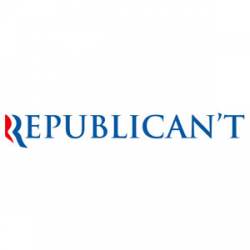 Republican't - Bumper Sticker