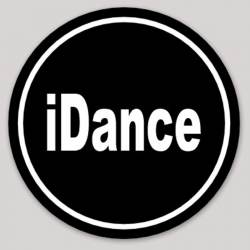 iDance Black - Round Sticker