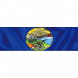 Montana Wavy Flag - Bumper Sticker