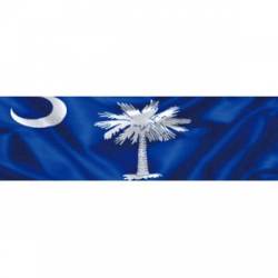 South Carolina Wavy Flag - Bumper Sticker