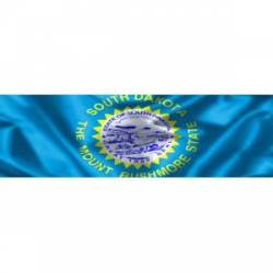 South Dakota Wavy Flag - Bumper Sticker