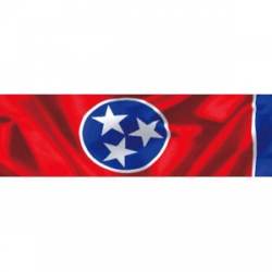 Tennessee Wavy Flag - Bumper Sticker