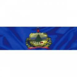 Vermont Wavy Flag - Bumper Sticker