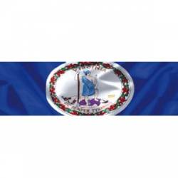 Virginia Wavy Flag - Bumper Sticker
