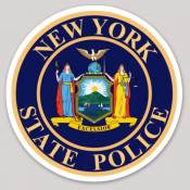 New York State Police Round - Vinyl Sticker