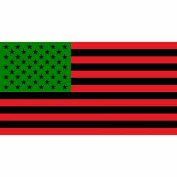 African American Flag - Vinyl Sticker