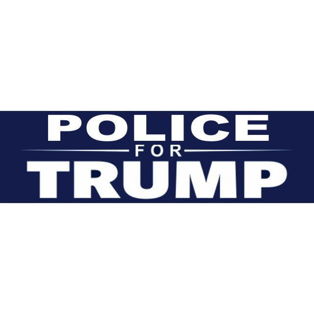 Police For Trump - Bumper Sticker at Sticker Shoppe