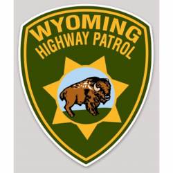 Wyoming Highway Patrol Police - Vinyl Sticker