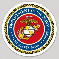 Department Of The Navy United States Marine Corps Seal - Vinyl Sticker