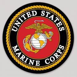 United States Marine Corps Black Seal - Vinyl Sticker