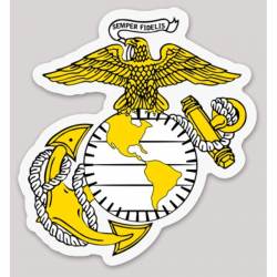 United States Marine Corps Eagle Globe Anchor - Vinyl Sticker