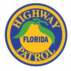 Florida Highway Patrol Round Logo - Vinyl Sticker