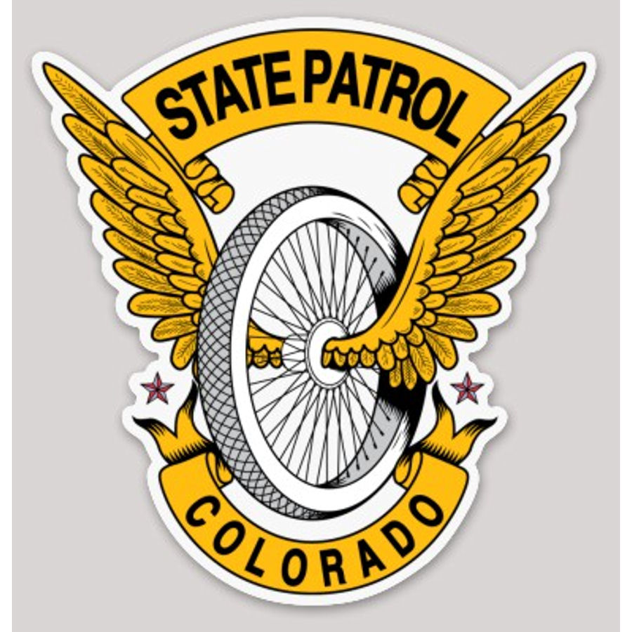 Colorado State Trooper Highway Patrol Logo Vinyl Sticker At Sticker