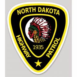 North Dakota State Trooper Highway Patrol Logo - Vinyl Sticker