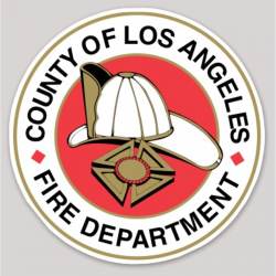 County Of Los Angeles Fire Department - Vinyl Sticker